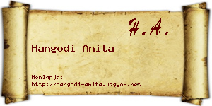 Hangodi Anita névjegykártya